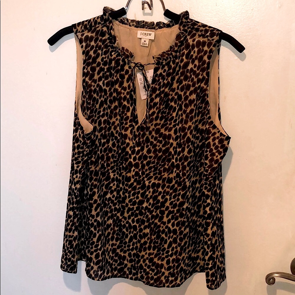 J crew leopard top